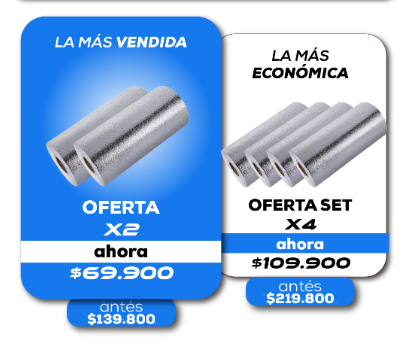 Rollo De Papel Aluminio Adhesivo X2 ll Alurex