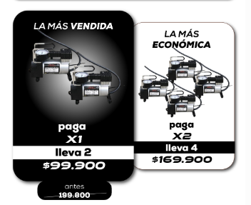 2X1 Compresor ll Veltor