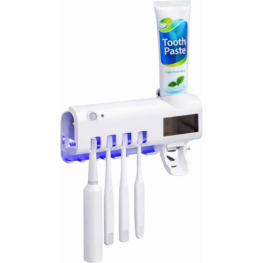 2x1 Esterilizador de luz UV Soporte de cepillo ll Lumora
